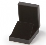 Black Textured Leatherette Pendant Box