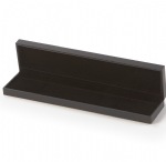 Black Textured Leatherette Bracelet Box