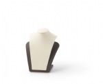Chocolate/Beige Leatherette Medium Pendant Stand