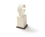 Chocolate/Beige Leatherette Tall Watch Stand