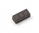 Chocolate Leatherette 3 Pendant Stand