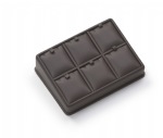 Chocolate Leatherette 6 Pendant Stand