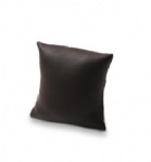 Chocolate Leatherette Pillow