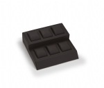 Chocolate Leatherette 6 Watch Stand