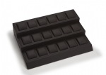 Chocolate Leatherette 18 Watch Stand