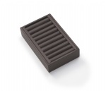 Chocolate Leatherette Short Bangle Holder