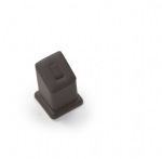 Chocolate Leatherette Medium 1 Clip Ring Stand