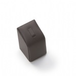 Chocolate Leatherette Tall 1 Clip Ring Stand