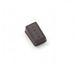Chocolate Leatherette 2 Clip Ring Stand