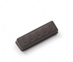 Chocolate Leatherette 5 Clip Ring Stand