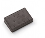 Chocolate Leatherette 11 Clip Ring Stand