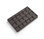 Chocolate Leatherette 18 Clip Ring/Earring Tray