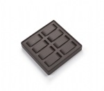 Chocolate Leatherette 8 Watch Tray