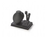Black Leatherette Earring/Ring/Pendant Stand