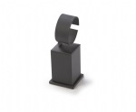 Black Leatherette Tall Watch Stand