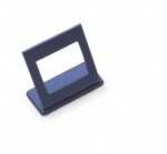 Navy Blue Leatherette 2 Pairs Earring Display