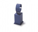 Navy Blue Leatherette Tall Watch Stand