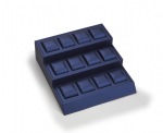 Navy Blue Leatherette 12 Watch Stand