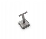 Silver Gray Leatherette Earring Stand