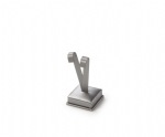 Silver Leatherette Medium Earring Stand