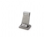Silver Gray Leatherette Earring/Ring Stand