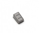 Silver Gray Leatherette 2 Ring Slot Stand