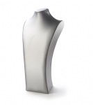 Silver Gray Leatherette 2X-Large Neckform