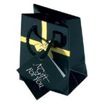 Black Bag With Gold Bow