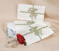 Silver Bow Paper Bags 