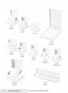 White Textured Leatherette Box Collection