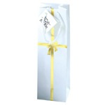 White Bag With Gold Bow