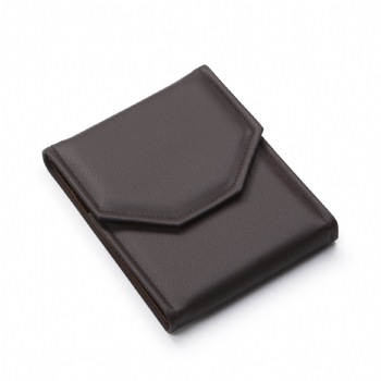 Chocolate Leatherette Large Pearl Folder