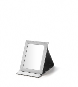 Silver Gray Small Rectangle Foldable Mirror