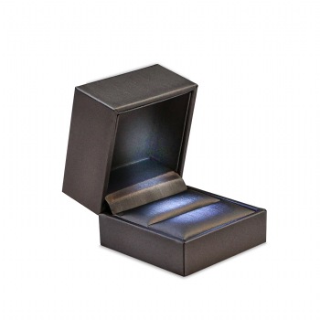 Novel Box LED Light Ring Display Box In Gray