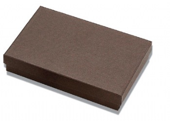 Chocolate  Kraft Paper Cotton Filled Boxes (x100)