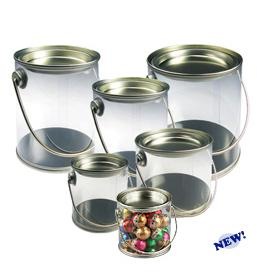 Clear Pail with Handle