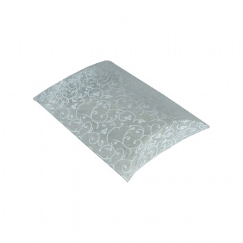 Clear Plastic Pillow Boxes with Flower Print