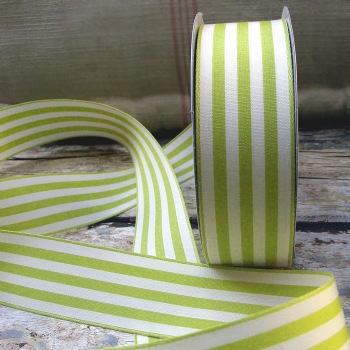 Striped Polyester Blend Ribbon