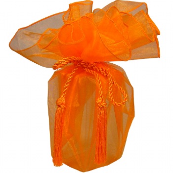 Orange Sheer Wrapper w/ Tassel