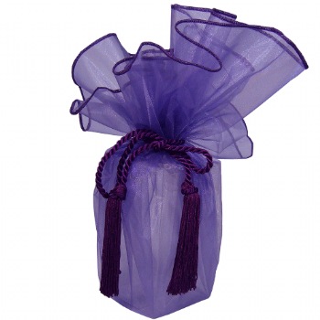 Purple Sheer Wrapper w/ Tassel