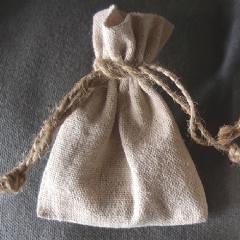 Linen Bag with Jute Cord