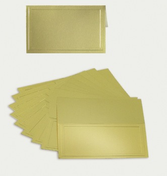 Gold Folding Metallic Foil Gift Card