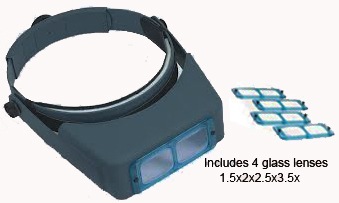 Optical  Visor with 4 lenses (1.5x2x2.5x3.5x)