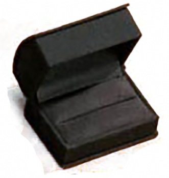 Velour Roll Top Double Ring Box